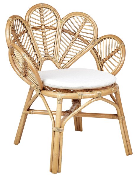 Kétdarabos páva alakú szék szett FLORENTINE II Rattan Természetes