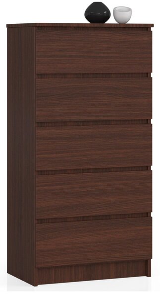 AKORD CLP 5 Fiókos Komód Wenge Laminált 60cm