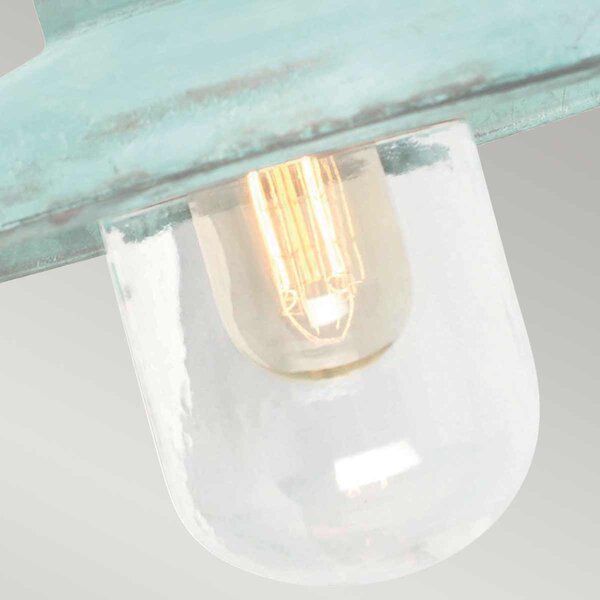 Elstead loft vintage kültéri fali lámpa somerton patina zöld elssomerton-v IP44