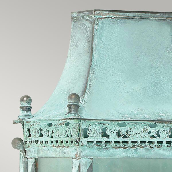 Elstead klasszikus vintage kültéri fali lámpa regents park patina átlátszó zöld elsregents-park-v IP44