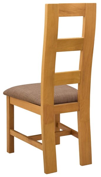 VidaXL Étkezőszék 2 pcs Tömör Tölgyfa Szürke 45 x 51 x 105 cm