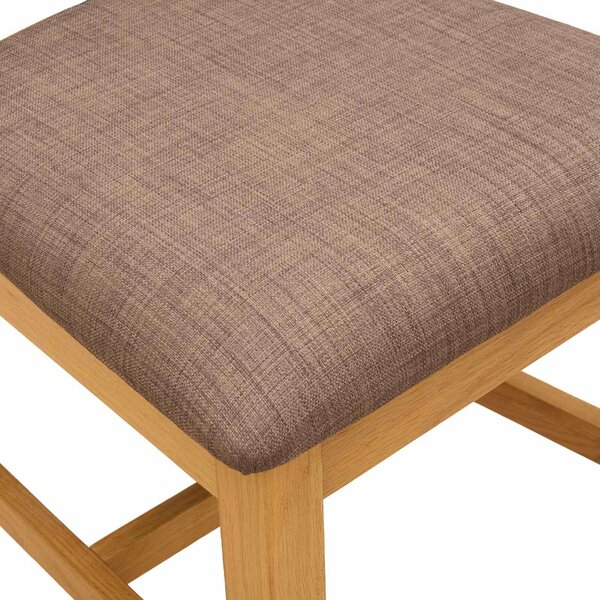 VidaXL Étkezőszék 2 pcs Tömör Tölgyfa Szürke 45 x 51 x 105 cm