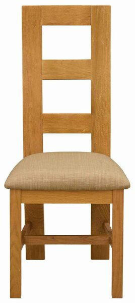 VidaXL Étkezőszék 2 pcs Tömör Tölgyfa Bézs 45 x 51 x 105 cm
