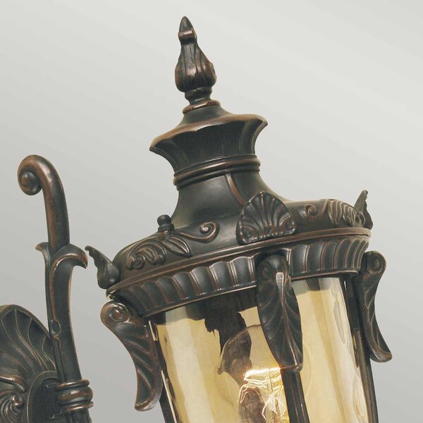 Elstead klasszikus kültéri fali lámpa philadelphia borostyán antik bronz elsph1-s-ob IP44