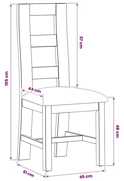 VidaXL Étkezőszék 2 pcs Tömör Tölgyfa Bézs 45 x 51 x 105 cm