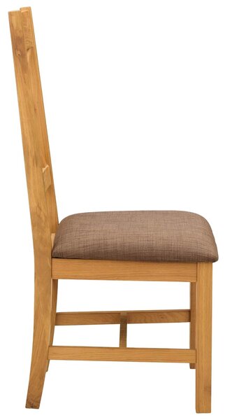 VidaXL Étkezőszék 2 pcs Tömör Tölgyfa Szürke 45 x 54 x 105 cm