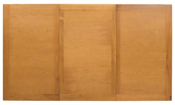 VidaXL Étkezőasztal 150 x 85 x 75 cm Tömör Tölgyfa Természetes