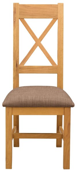 VidaXL Étkezőszék 2 pcs Tömör Tölgyfa Szürke 45 x 54 x 105 cm
