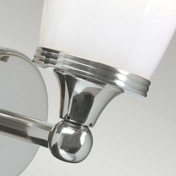Elstead glamour klasszikus fali lámpa eliot fehér króm elsbath-eliot1-pc IP44