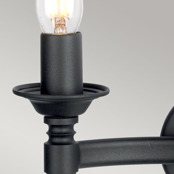 Elstead klasszikus fali lámpa saxon fekete elssax2-blk