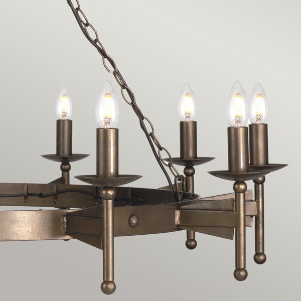 Elstead klasszikus vintage csillár cromwell antik bronz elscw18-old-brz