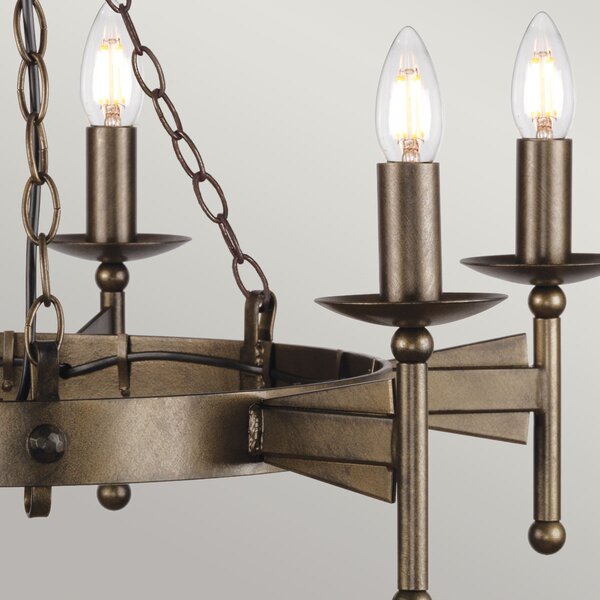 Elstead klasszikus vintage csillár cromwell antik bronz elscw6-old-brz
