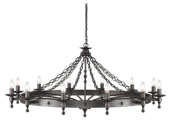 Elstead klasszikus csillár warwick grafit elswr12-graphite