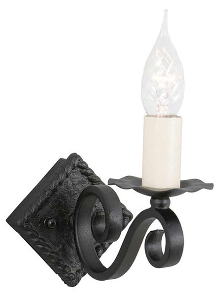 Elstead klasszikus fali lámpa rectory fehér fekete elsry1a-black