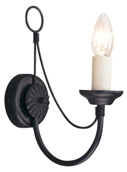 Elstead klasszikus fali lámpa carisbrooke fekete elscb1-black