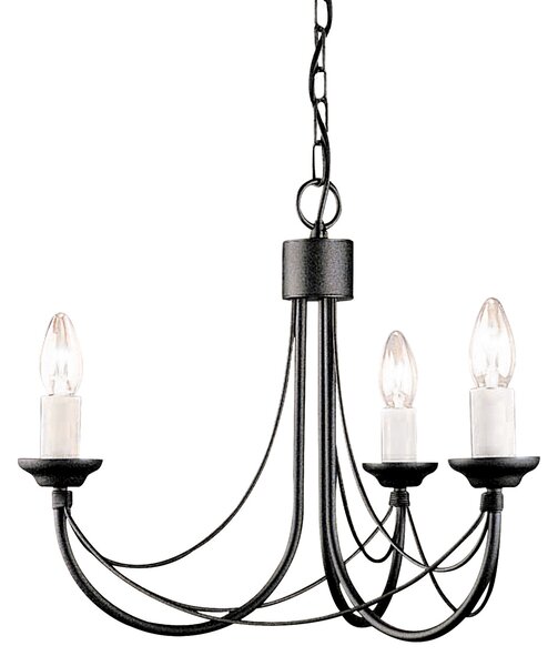 Elstead klasszikus csillár carisbrooke fekete elscb3-black
