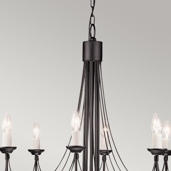 Elstead klasszikus csillár carisbrooke fekete elscb8-black