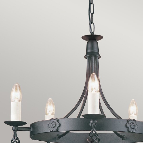 Elstead klasszikus csillár belfry fekete elsby5-black