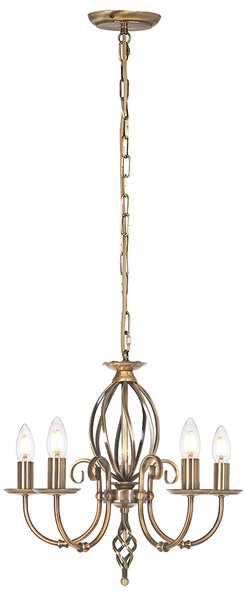 Elstead klasszikus csillár artisan antik sárgaréz elsart5-agd-brass