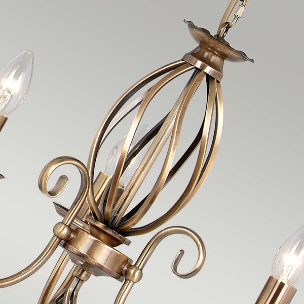Elstead klasszikus csillár artisan antik sárgaréz elsart3-agd-brass