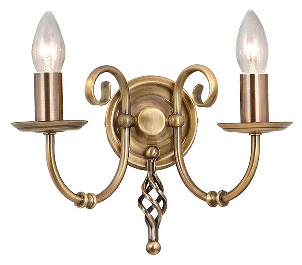 Elstead klasszikus fali lámpa artisan antik sárgaréz elsart2-agd-brass
