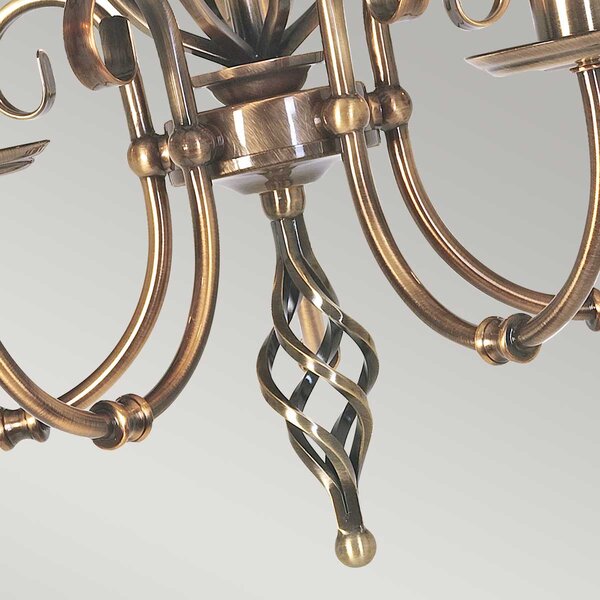 Elstead klasszikus csillár artisan antik sárgaréz elsart5-agd-brass