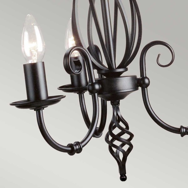 Elstead klasszikus csillár artisan fekete elsart3-black
