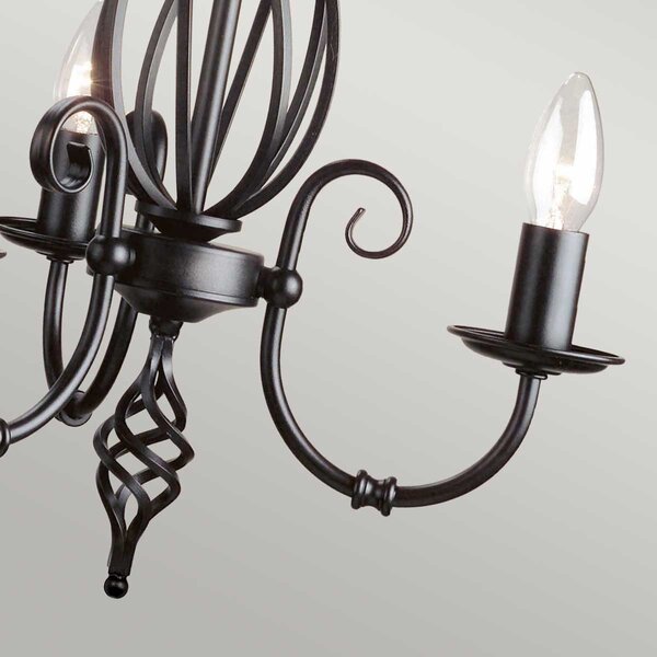 Elstead klasszikus csillár artisan fekete elsart3-black