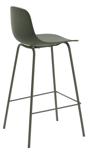 Khaki műanyag bárszék (ülésmagasság 67,5 cm) Whitby – Unique Furniture
