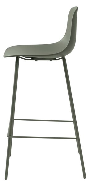 Khaki műanyag bárszék (ülésmagasság 67,5 cm) Whitby – Unique Furniture