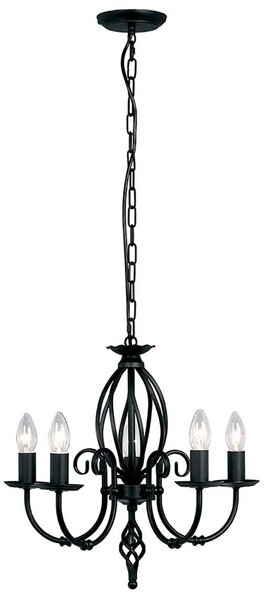 Elstead klasszikus csillár artisan fekete elsart5-black