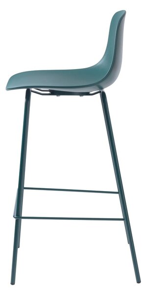 Petróleum színű műanyag bárszék (ülésmagasság 67,5 cm) Whitby – Unique Furniture
