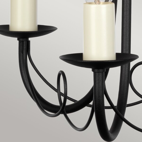 Elstead klasszikus csillár minster fekete elsmn3-black