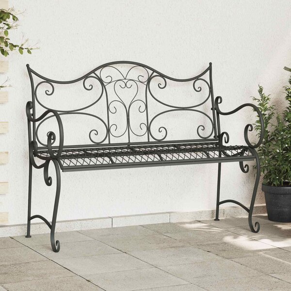 VidaXL Kerti pad 2 személyes 114 x 56,5 x 90 cm Acél