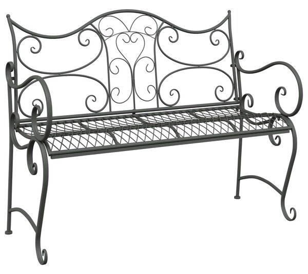 VidaXL Kerti pad 2 személyes 114 x 56,5 x 90 cm Acél