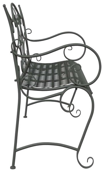VidaXL Kerti pad 2 személyes 114 x 56,5 x 90 cm Acél