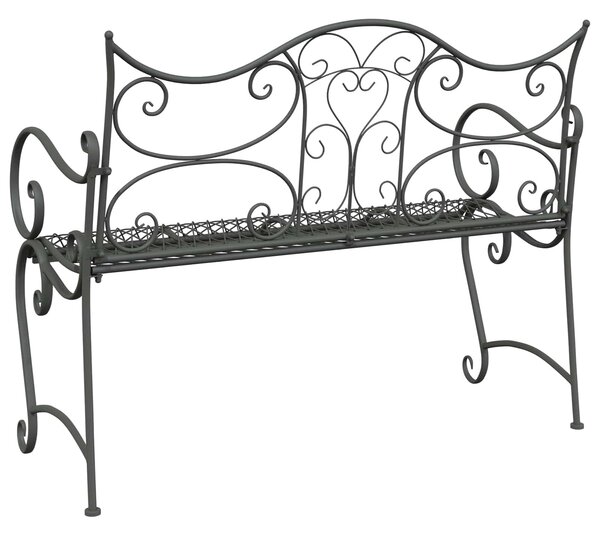 VidaXL Kerti pad 2 személyes 114 x 56,5 x 90 cm Acél