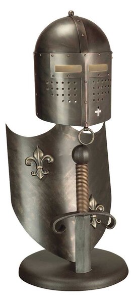 Elstead klasszikus vintage asztali lámpa crusader barna elscrusader-t-l