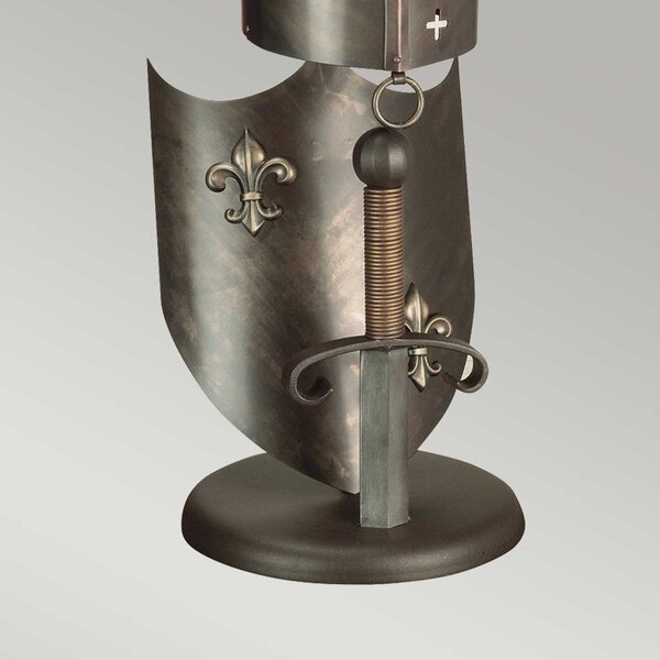 Elstead klasszikus vintage asztali lámpa crusader barna elscrusader-t-l