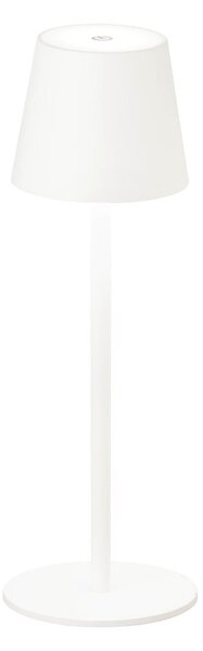 Fehér LED szabályozható-mozgásérzékelős asztali lámpa fém búrával (magasság 38 cm) Tropea – Fischer & Honsel
