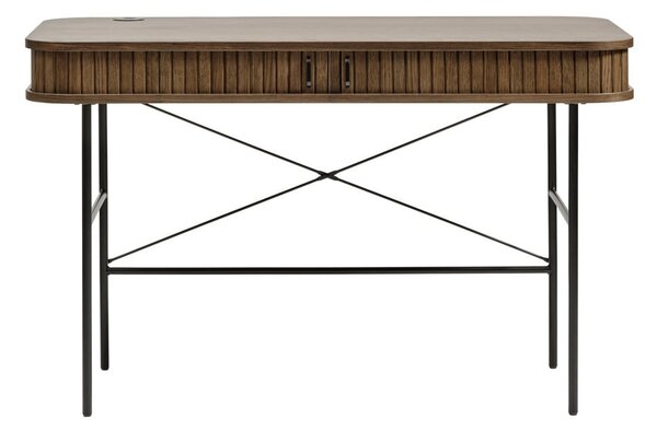 Íróasztal tölgyfa dekorral 60x120 cm Nola – Unique Furniture