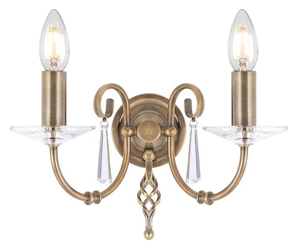 Elstead klasszikus fali lámpa aegean sárgaréz elsag2-aged-brass