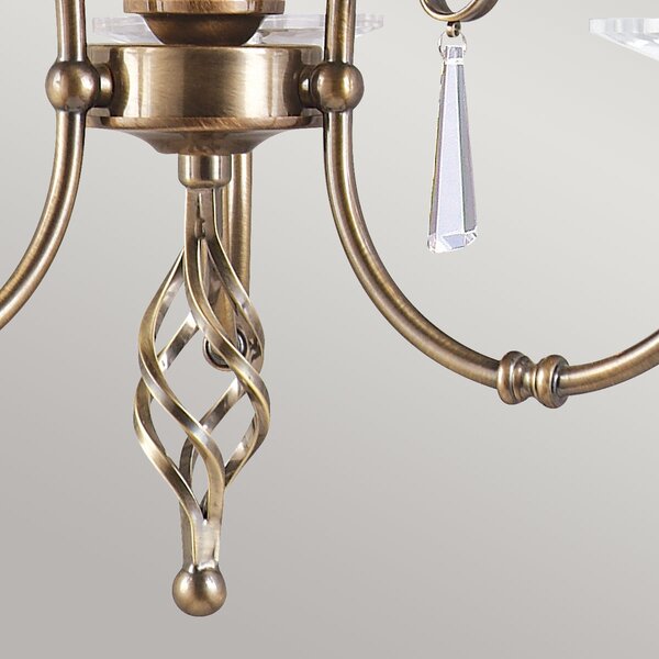 Elstead klasszikus csillár aegean sárgaréz elsag3-aged-brass