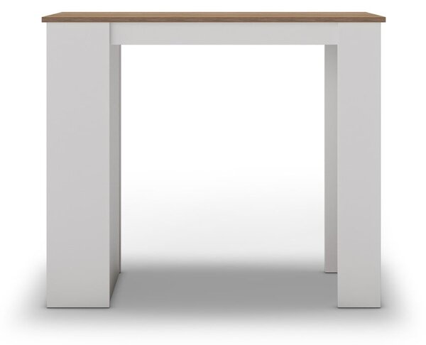 Bárasztal tölgyfa dekoros asztallappal 52x120 cm Peru – Marckeric