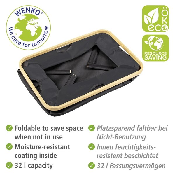 Textil szennyeskosár 32 l Ecori – Wenko