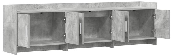 VidaXL TV szekrény 168 x 33 x 47 cm Betonszürke Szerelt Fa