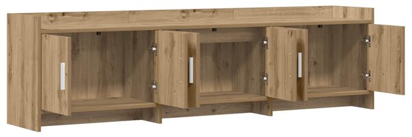 VidaXL TV szekrény 168 x 33 x 47 cm Kézműves Tölgy Szerelt Fa