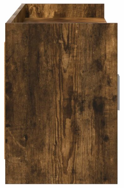 VidaXL TV szekrény 168 x 33 x 47 cm Füstös Tölgy Szerelt Fa
