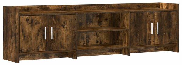 VidaXL TV szekrény 168 x 33 x 47 cm Füstös Tölgy Szerelt Fa