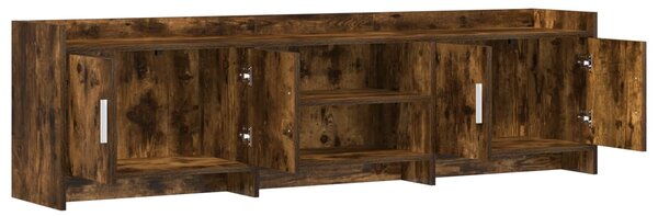 VidaXL TV szekrény 168 x 33 x 47 cm Füstös Tölgy Szerelt Fa